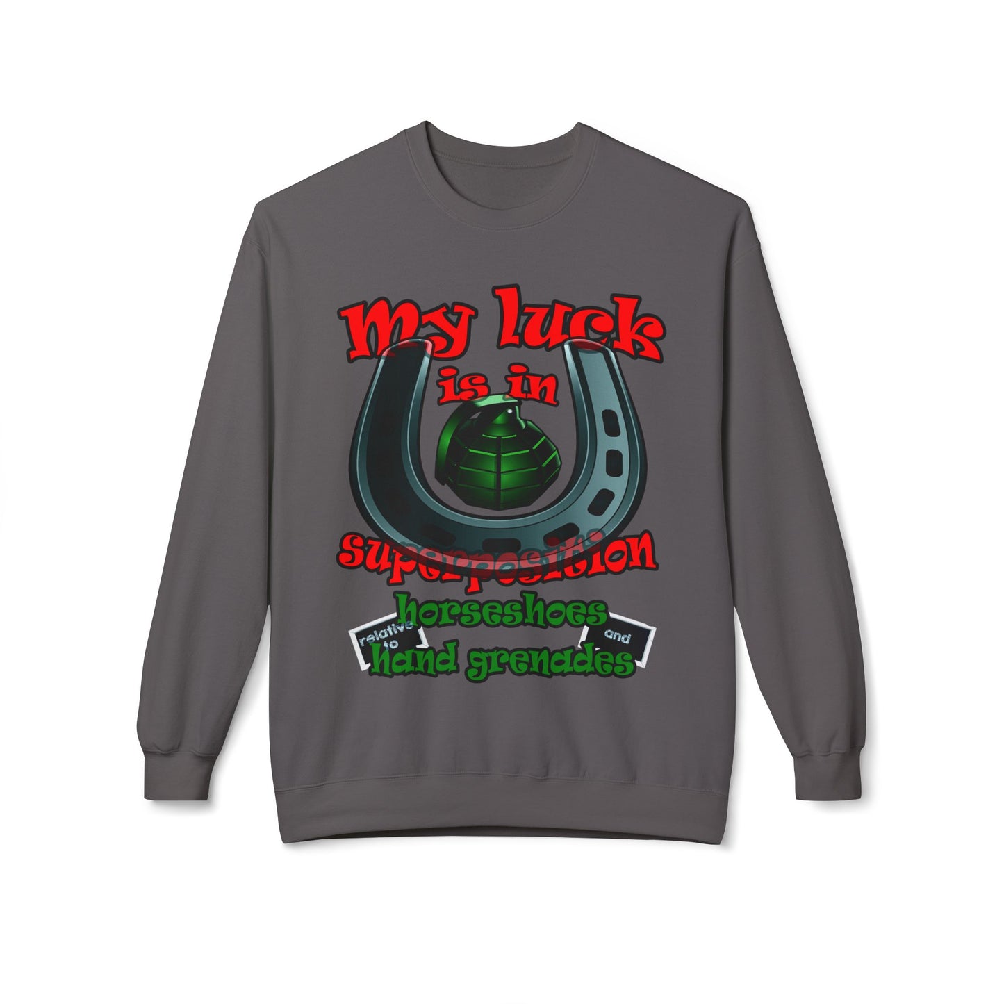 my luck - Unisex Midweight Softstyle Fleece Crewneck Sweatshirt