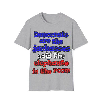 donkeys and elephants - Unisex Softstyle T-Shirt