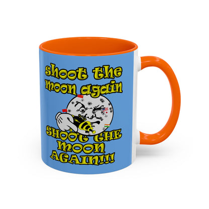 shoot the moon again - Accent Mug (light blue)