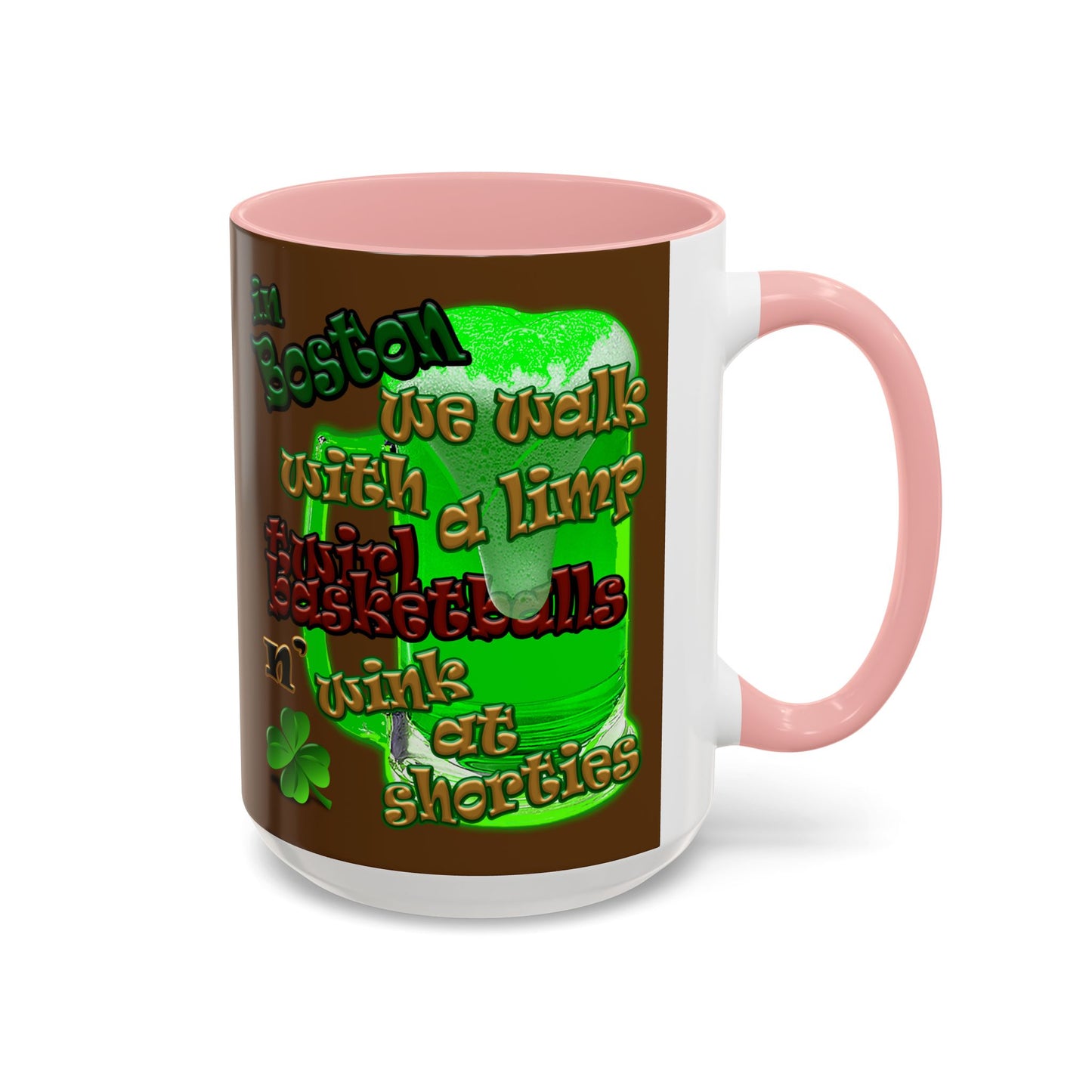 celtics logo - Accent Mug (brown)