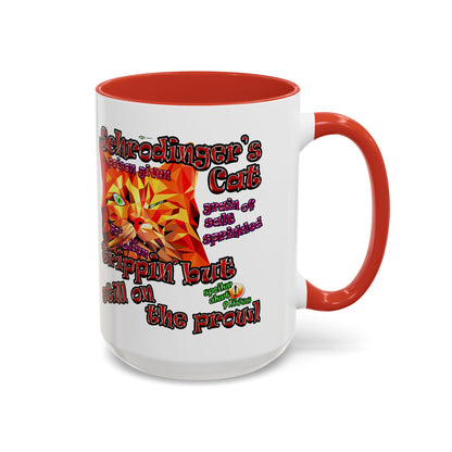 schrodinger's cat - Accent Mug (white)