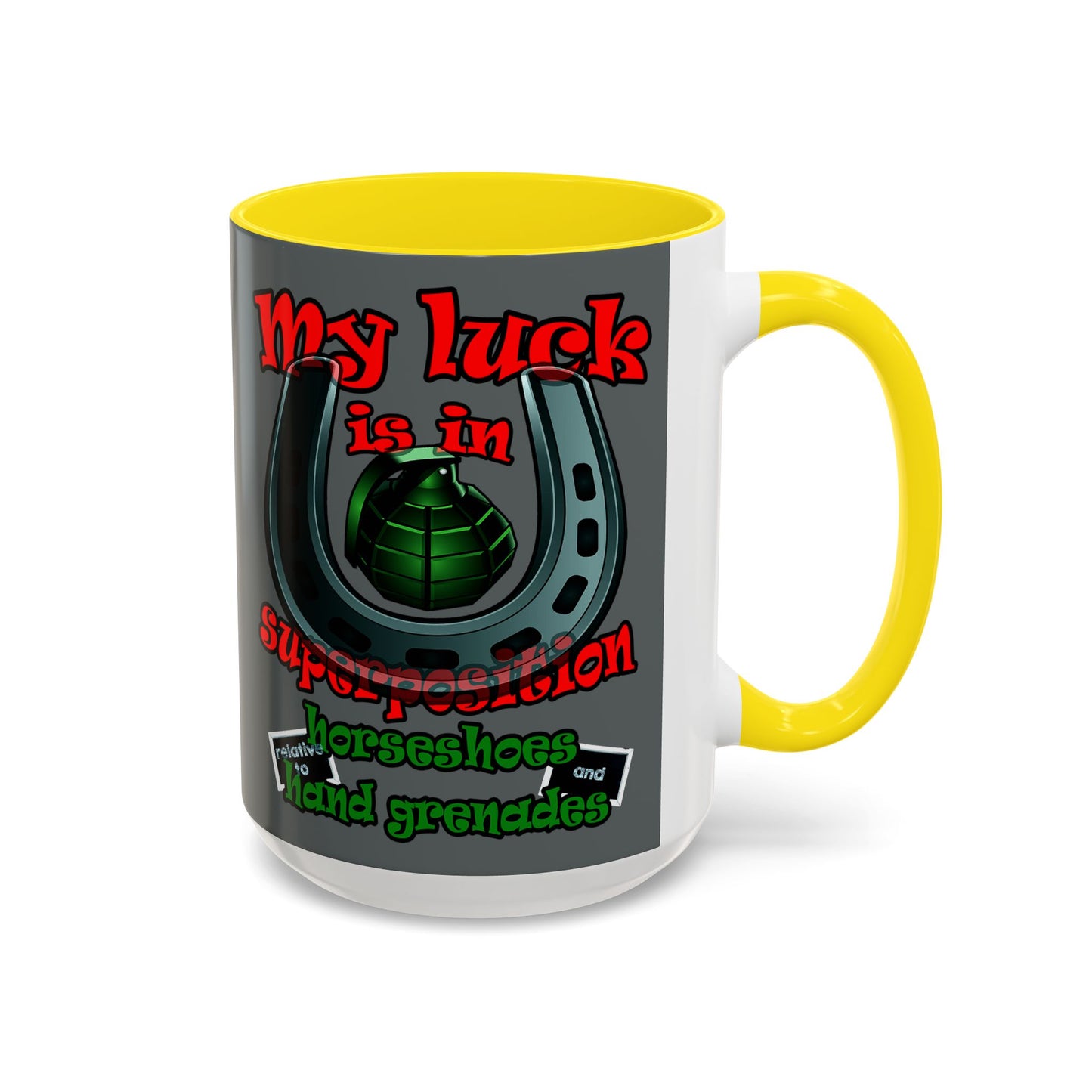 my luck - Accent Mug (dark grey)