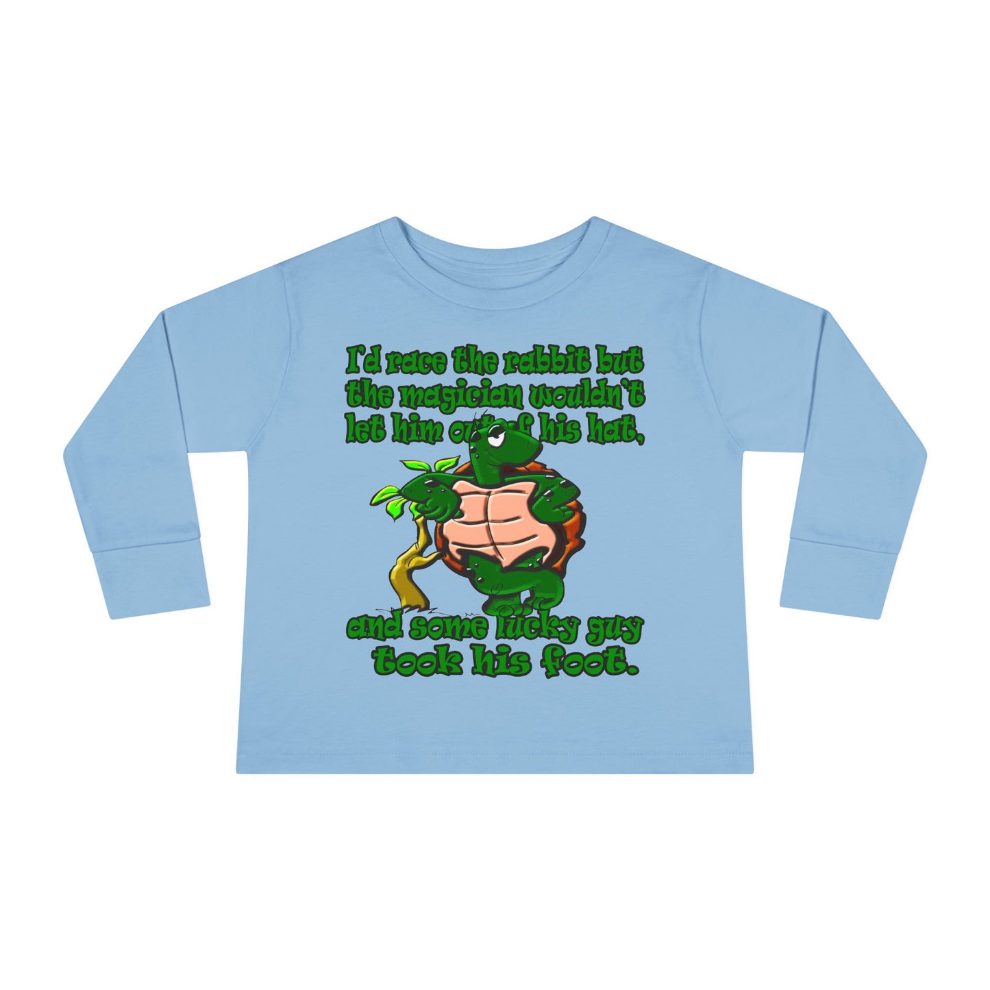 turtle race - Toddler Long Sleeve Tee