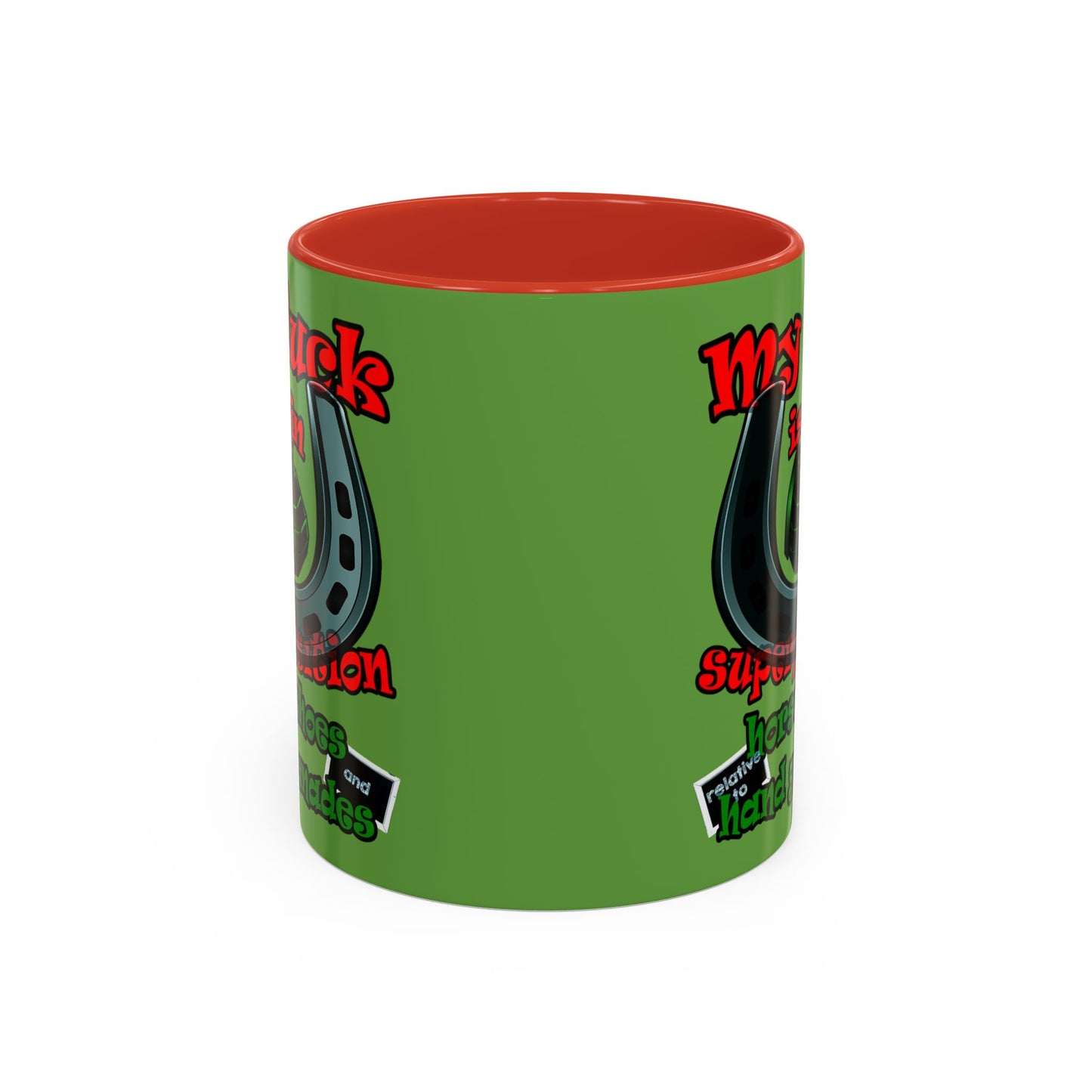 my luck - Accent Mug (green)