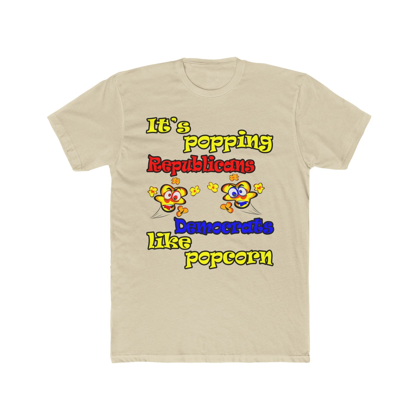 popping like popcorn - Men's Cotton Crew Tee