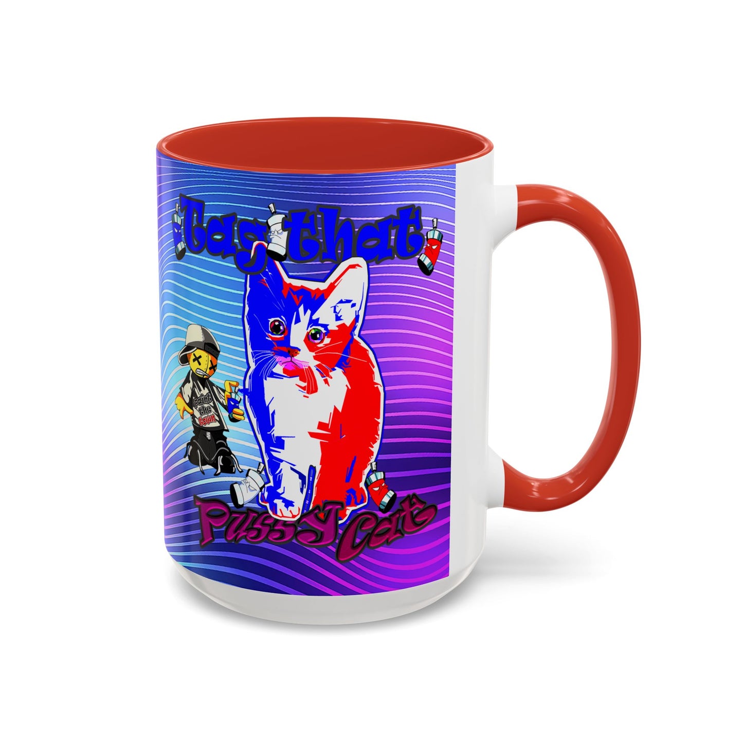 tag that - Accent Mug (purple wave)