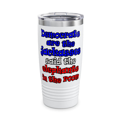 donkeys and elephants - Ringneck Tumbler, 20oz