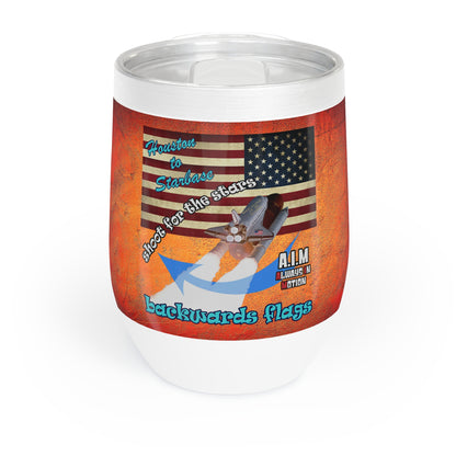 shoot for the stars - Chill Wine Tumbler (burnt orange)