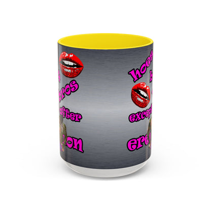 hoes b4 bros - Accent Mug (brushed nickel)
