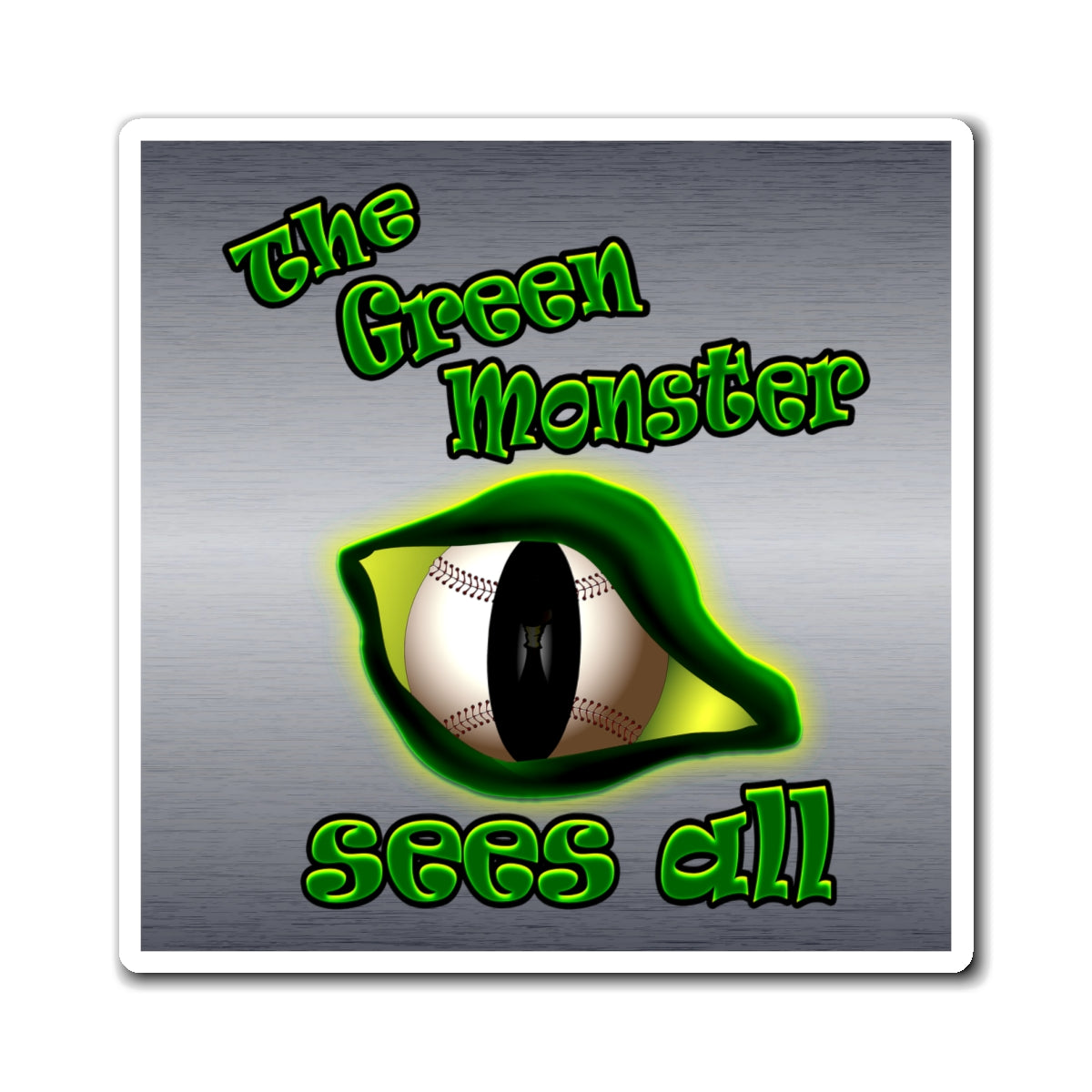 green monster - Magnets - (brushed nickel)