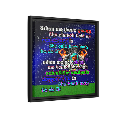 doggystyle - framed canvas art ('snoops' background)