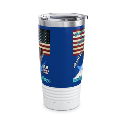 shoot for the stars - Ringneck Tumbler, 20oz (dark blue)