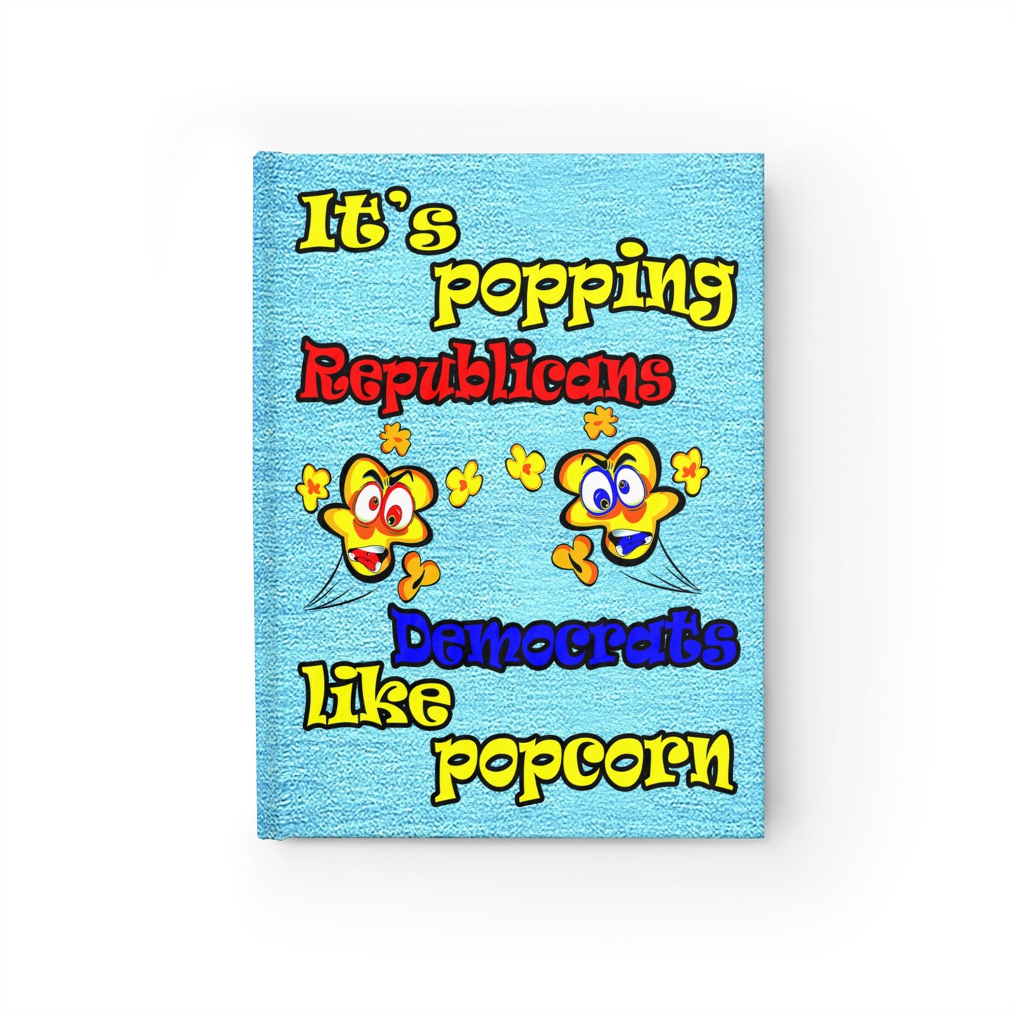popping like popcorn - journal-lined (faded blue)