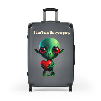 I don't care that your grey - Suitcase (grey-light grey)