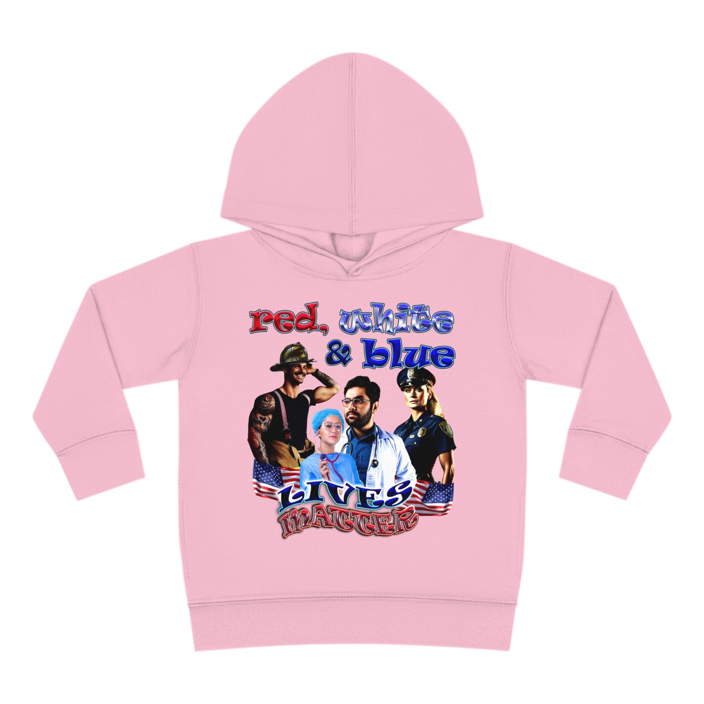 rw&b lives matter - Toddler Pullover Fleece Hoodie