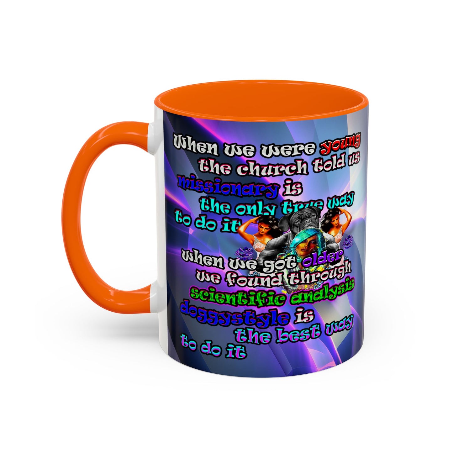 doggystyle - Accent Mug (grey-pink wave)