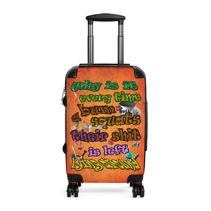 the bum's shit - Suitcase (burnt orange)