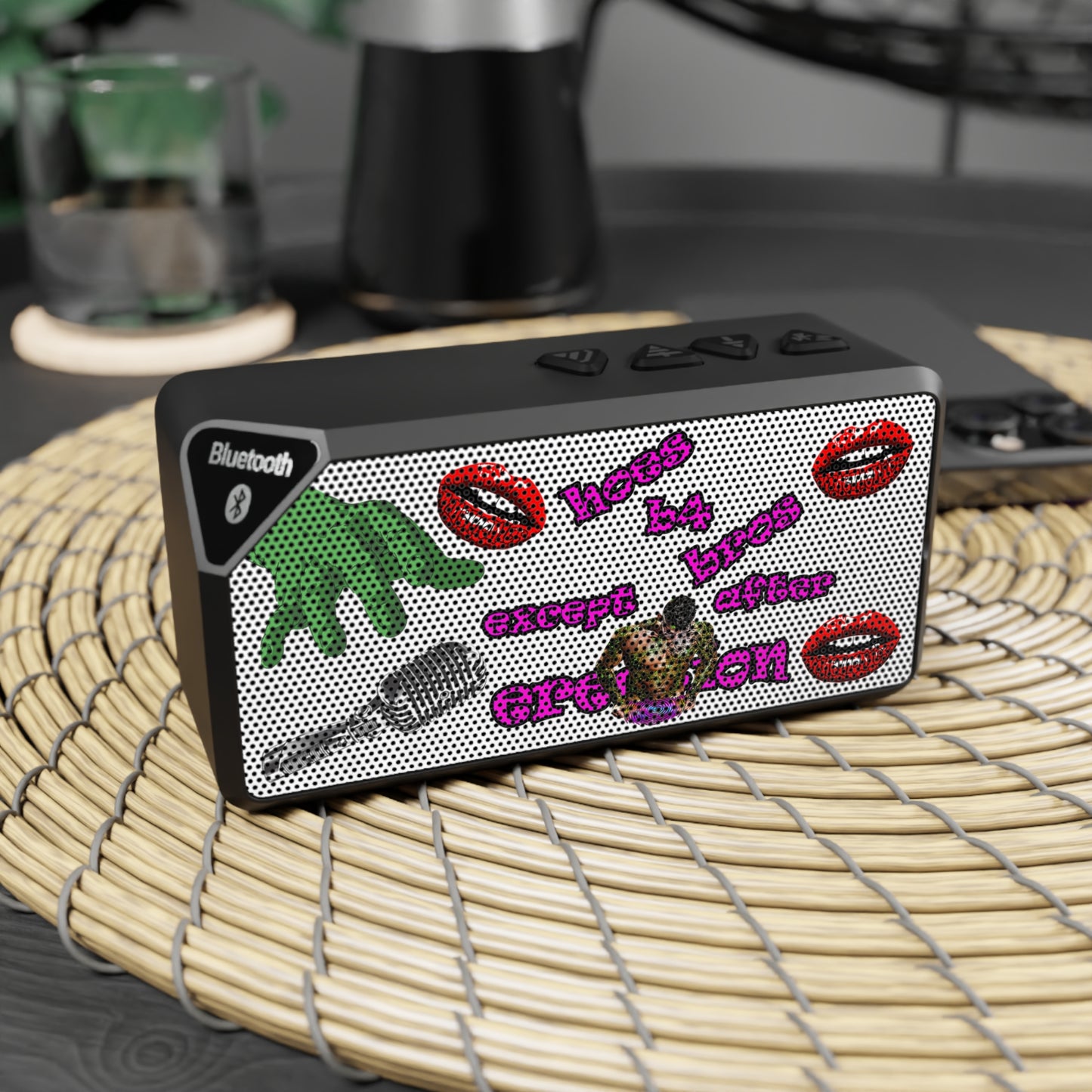 hoes b4 bros - Jabba Bluetooth Speaker (white)