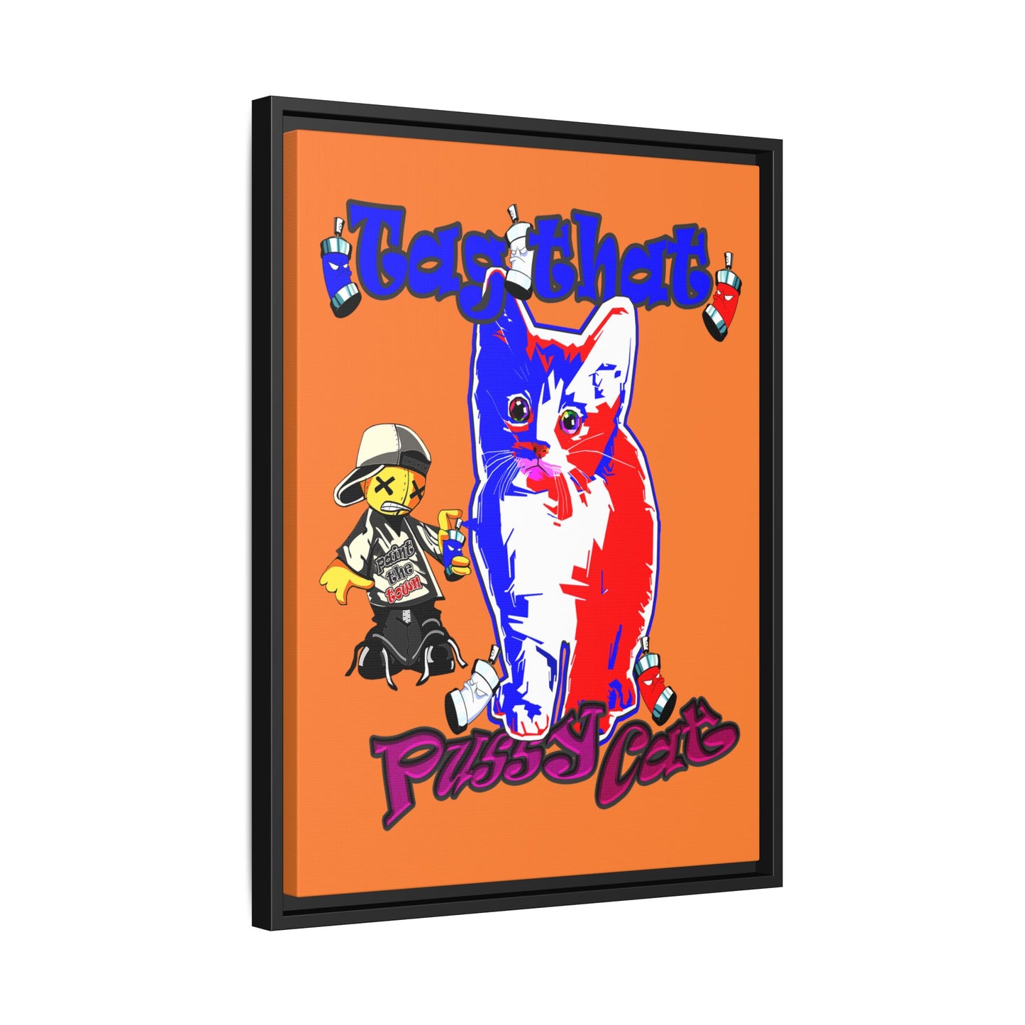 tag that - framed canvas art (crusta)
