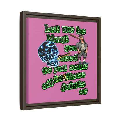og - framed canvas art (light pink)