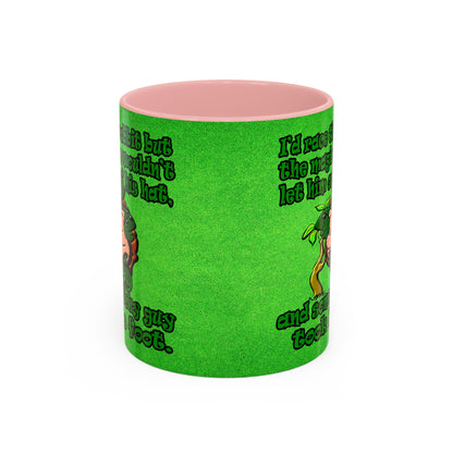 turtle race - Accent Mug (green turf)