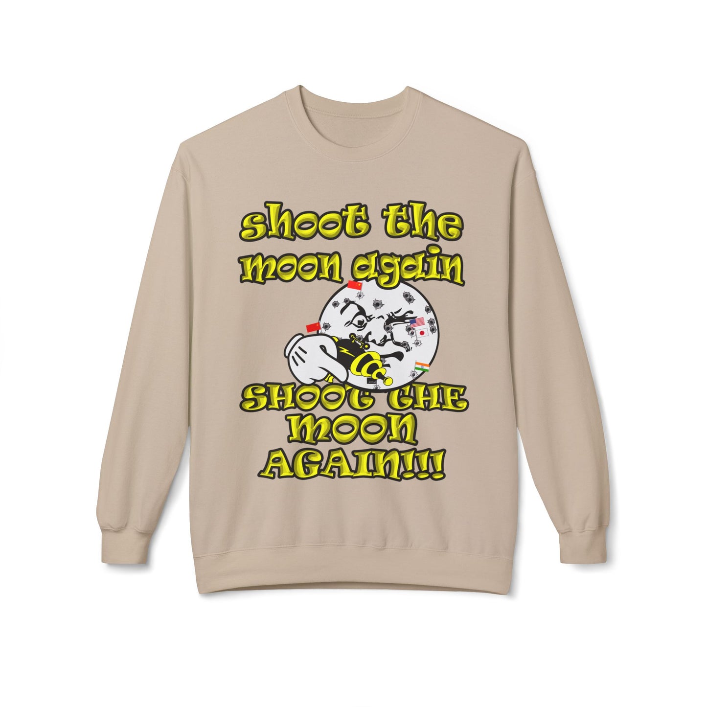 shoot the moon again - Unisex Midweight Softstyle Fleece Crewneck Sweatshirt