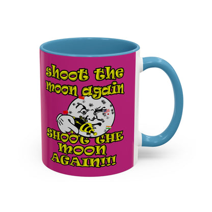 shoot the moon again - Accent Mug (pink)
