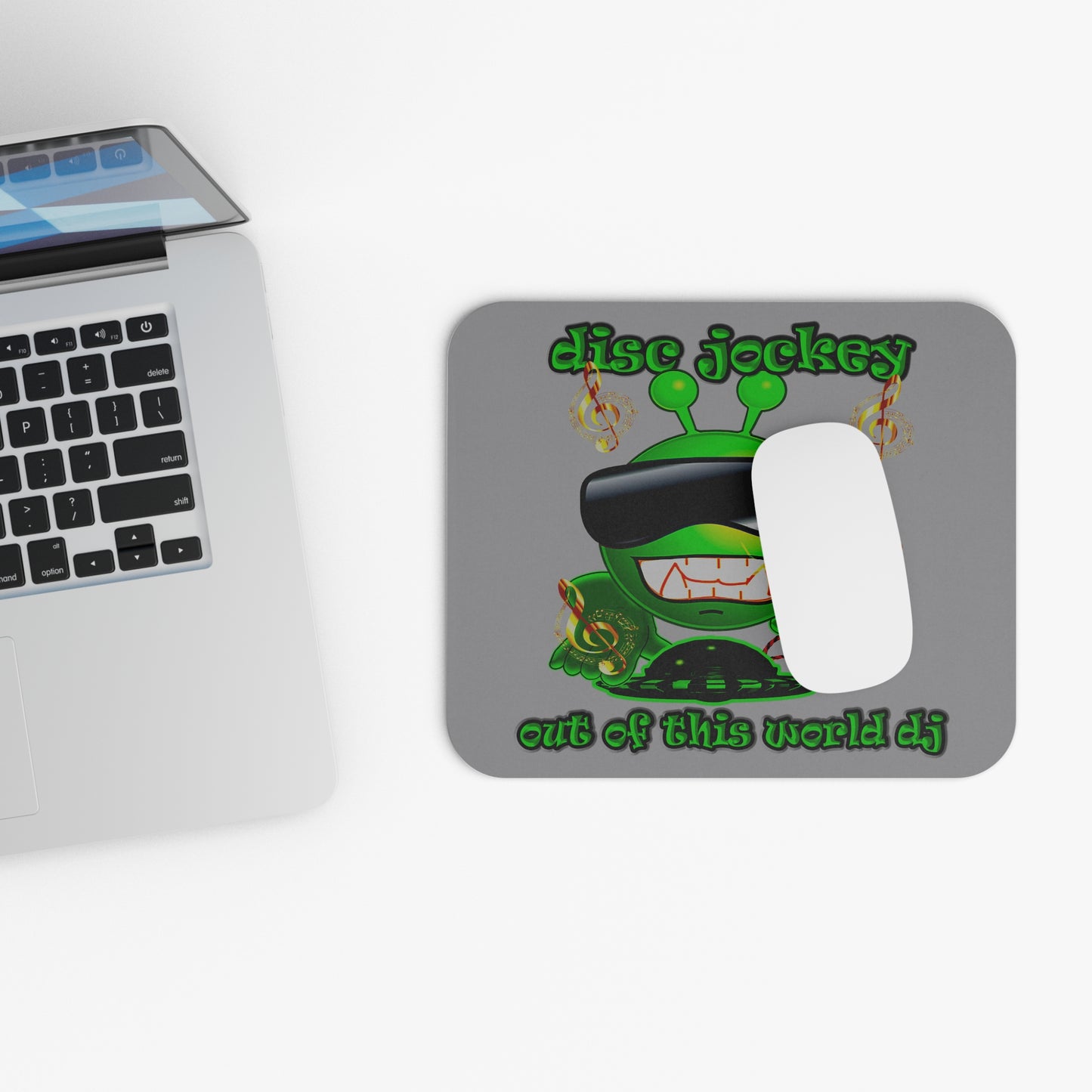 disc jockey - Mouse Pad (Rectangle) (grey)