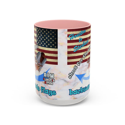 shoot for the stars - Accent Mug (white marble)