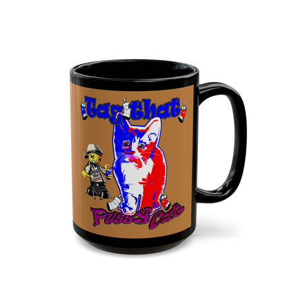tag that - Black Mug (light brown)