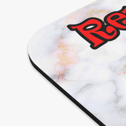 donkeys and elephants - Mouse Pad (Rectangle) (white marble)