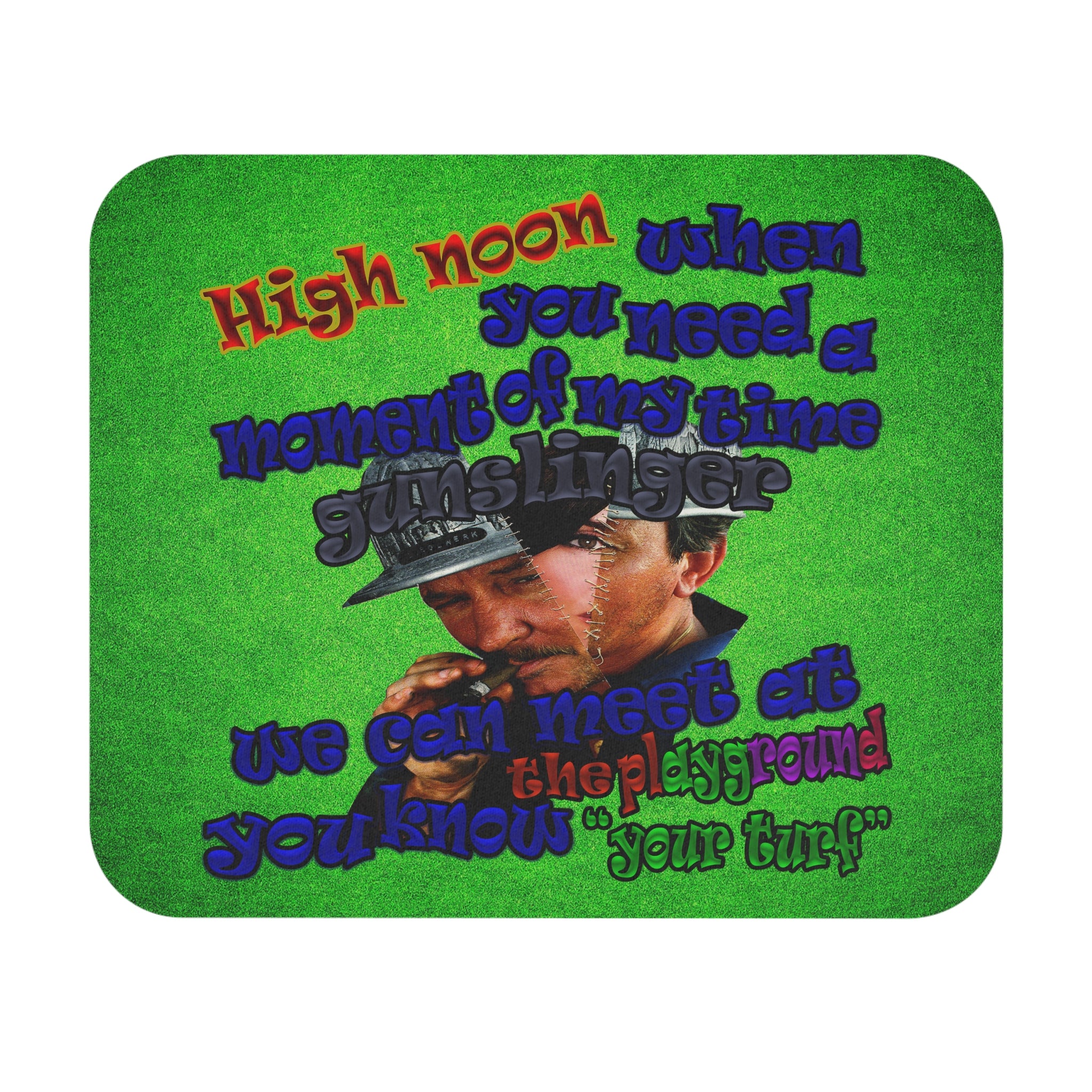 high noon - Mouse Pad (Rectangle) (green turf)