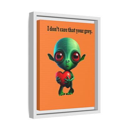 I don't care that your grey - framed canvas art (crusta)