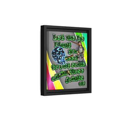 og - framed canvas art (rainbow split)