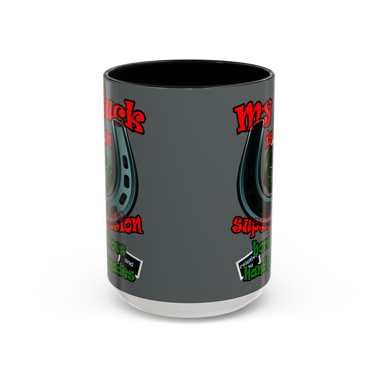 my luck - Accent Mug (dark grey)
