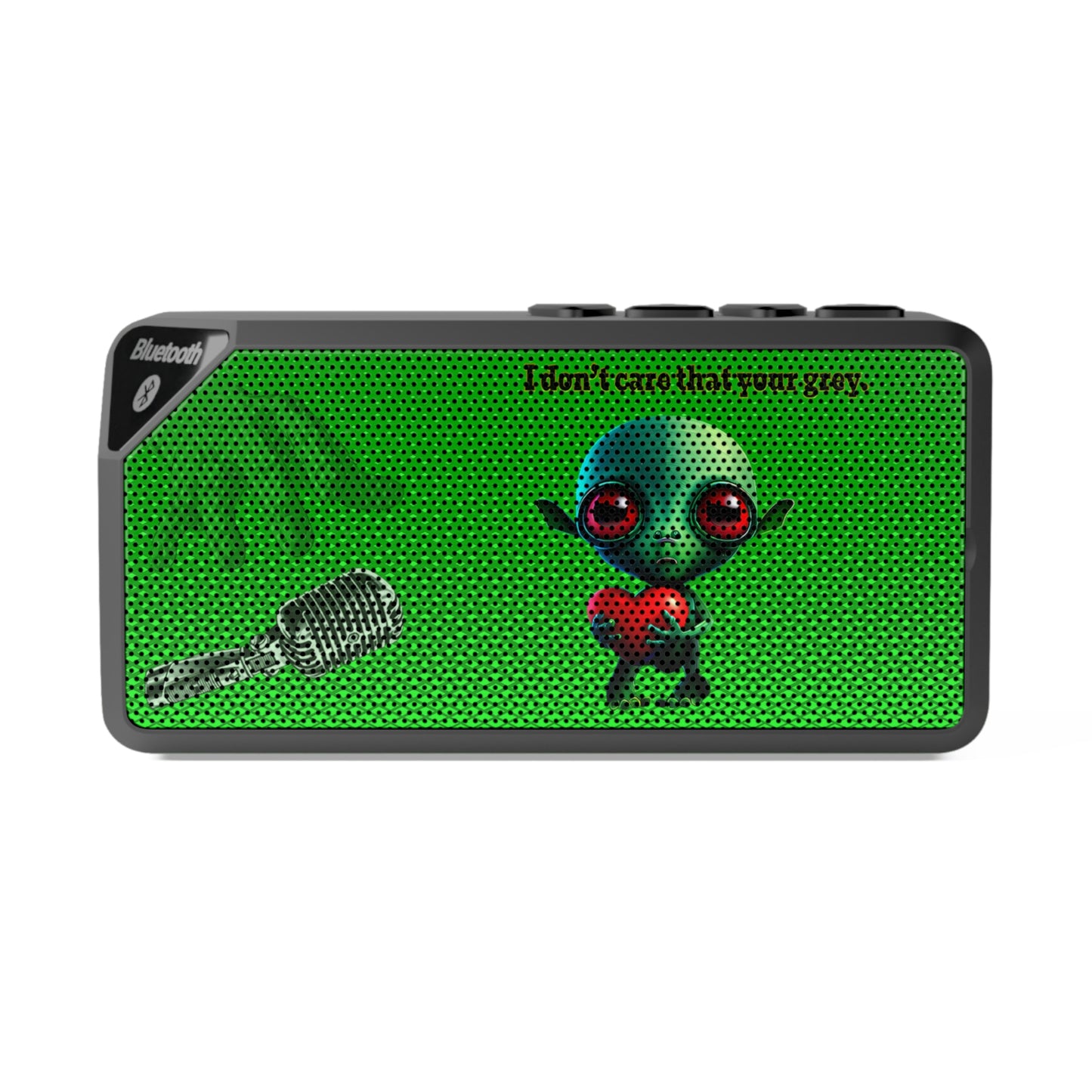I don't care that your grey - Jabba Bluetooth Speaker (logo green)