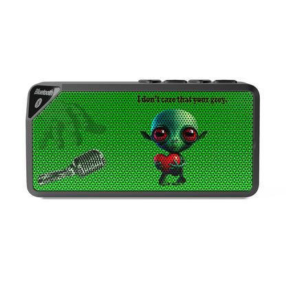 I don't care that your grey - Jabba Bluetooth Speaker (logo green)