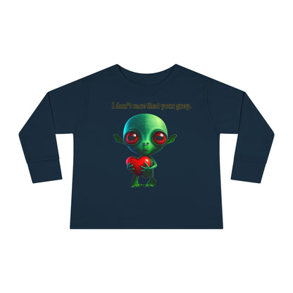 I don't care that your grey - Toddler Long Sleeve Tee