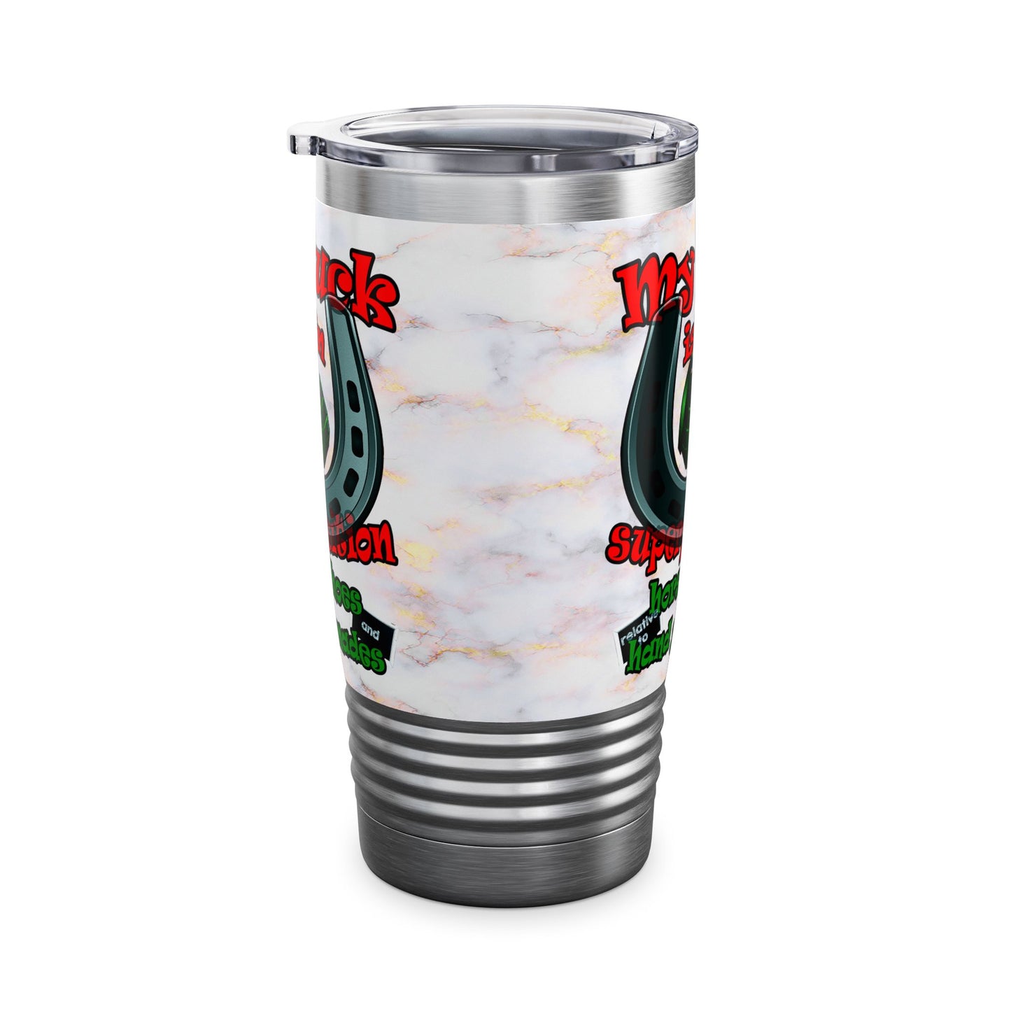 my luck - Ringneck Tumbler, 20oz (white marble)