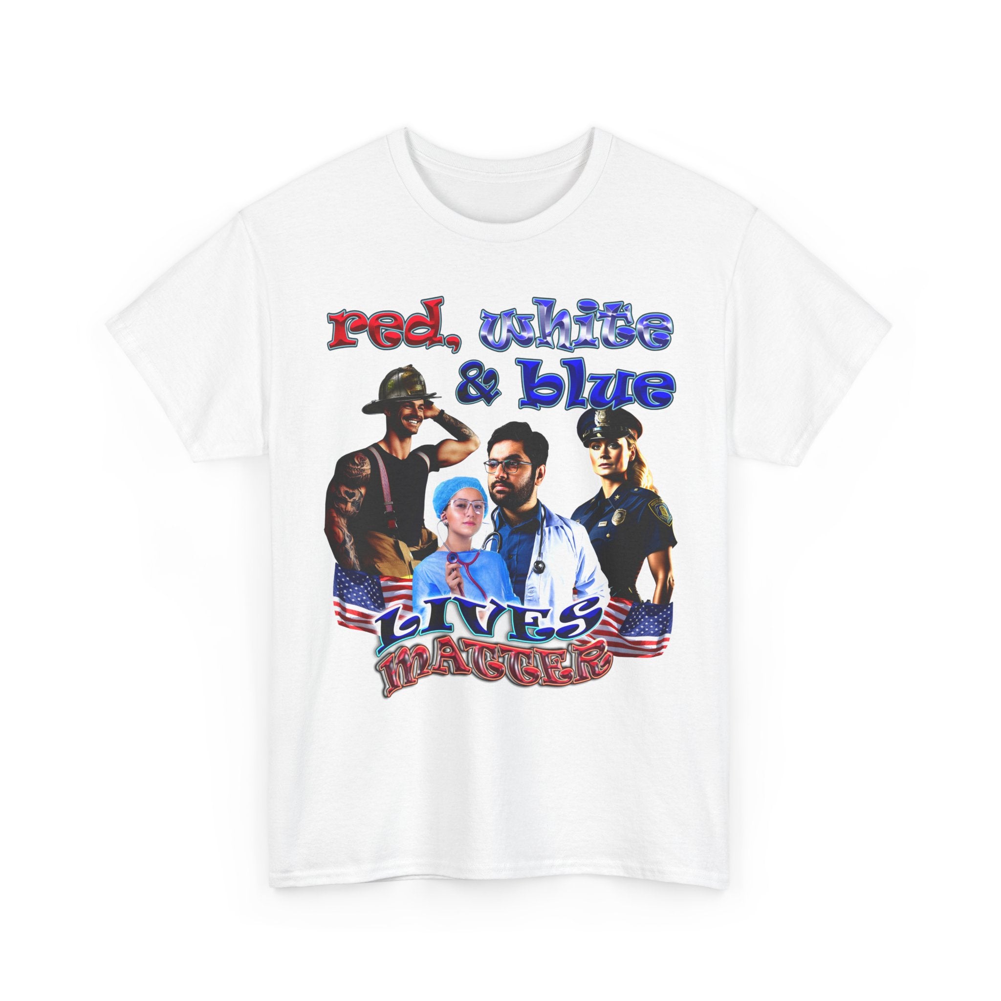 rw&b lives matter - Unisex Heavy Cotton Tee