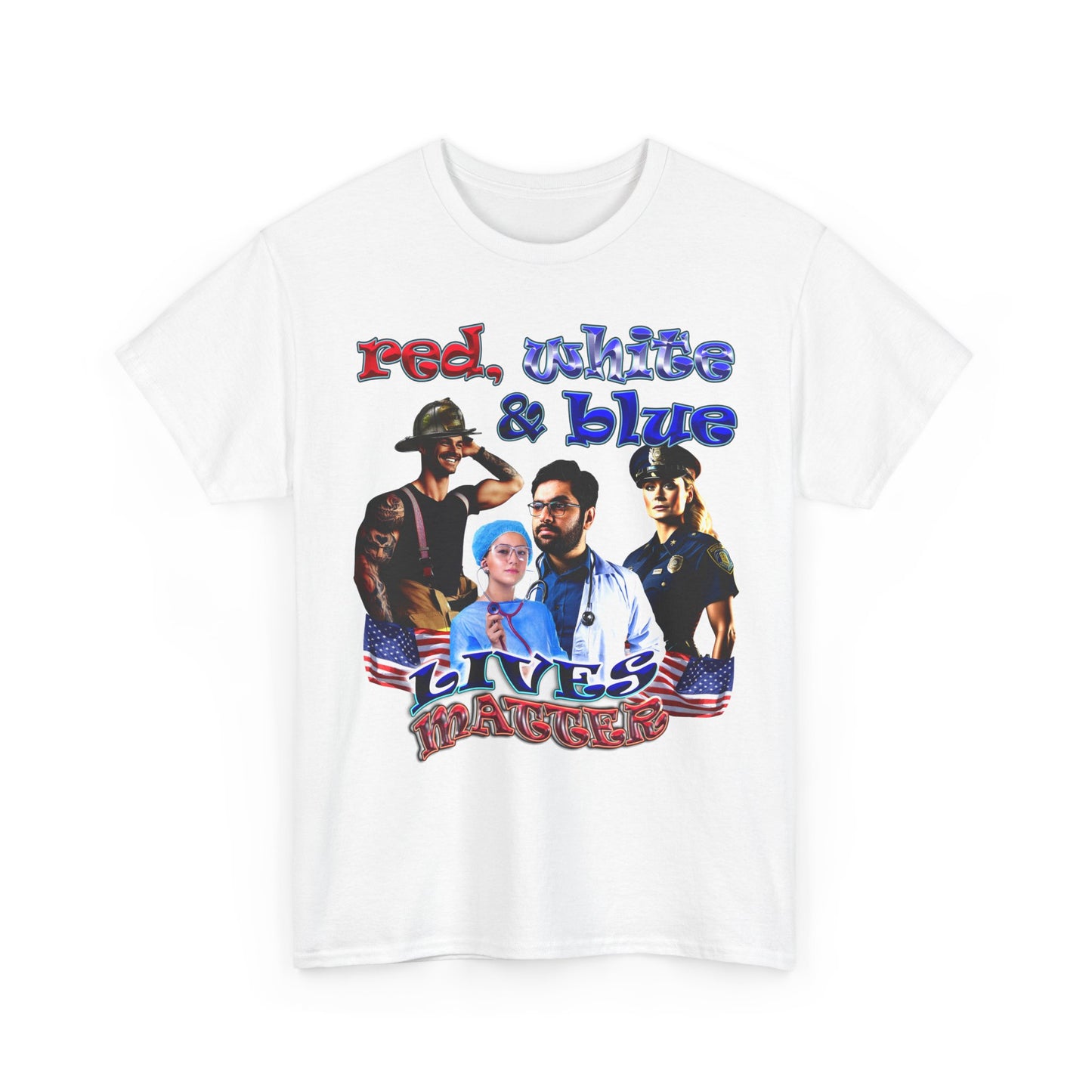 rw&b lives matter - Unisex Heavy Cotton Tee