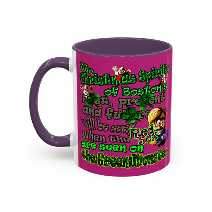 christmas spirits of boston - Accent Mug (pink)