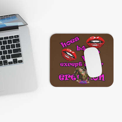 hoes b4 bros - Mouse Pad (Rectangle) (brown)