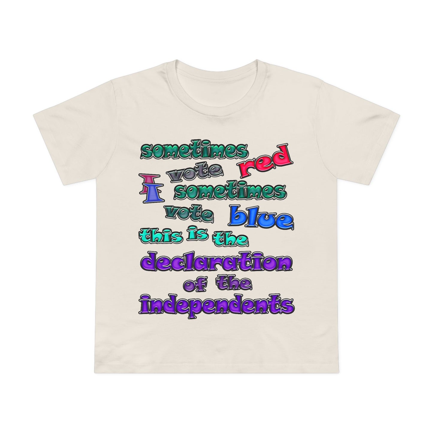 declaration of the independents - Women’s Maple Tee