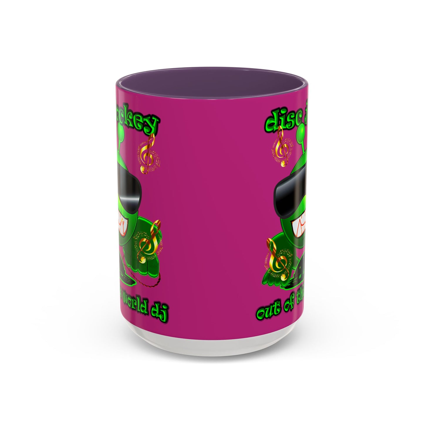 disc jockey - Accent Mug (pink)