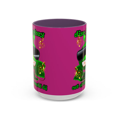 disc jockey - Accent Mug (pink)