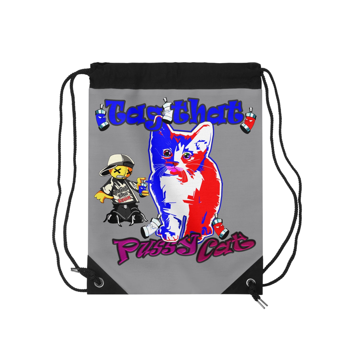 tag that - Drawstring Bag (grey)