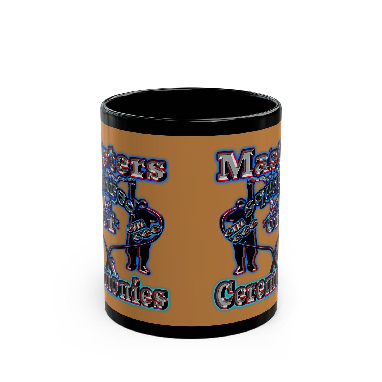 em cee squared - Black Mug (light brown)