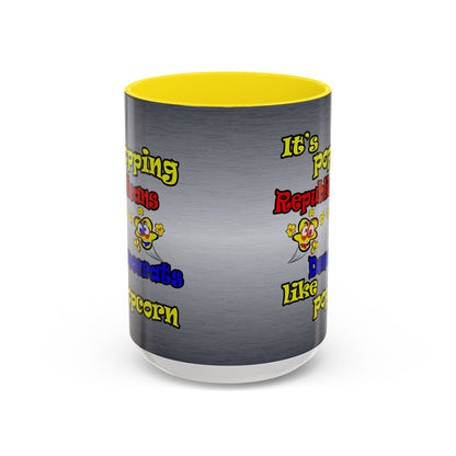 popping like popcorn - Accent Mug (brushed nickel)