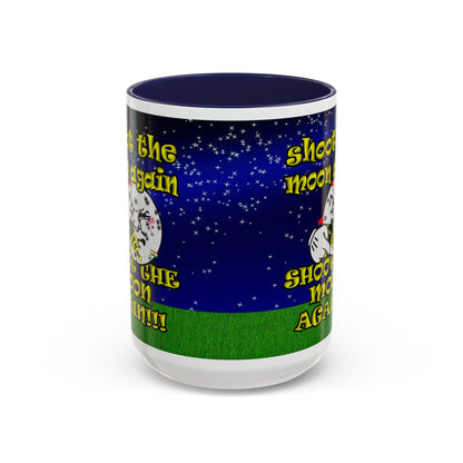shoot the moon again - Accent Mug ('snoops' background)